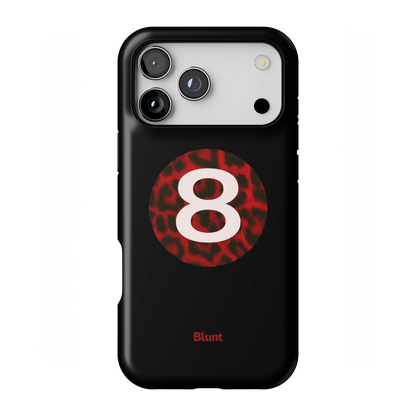Red Cheetah Magic 8 iPhone Case