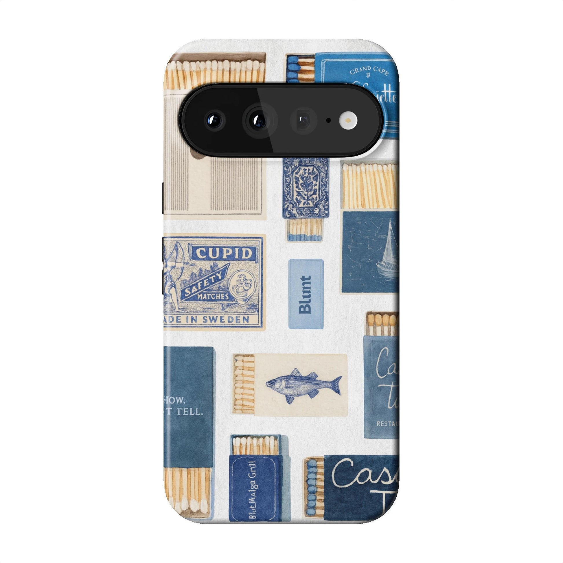 Teal flame Pixel Case - Blunt Cases