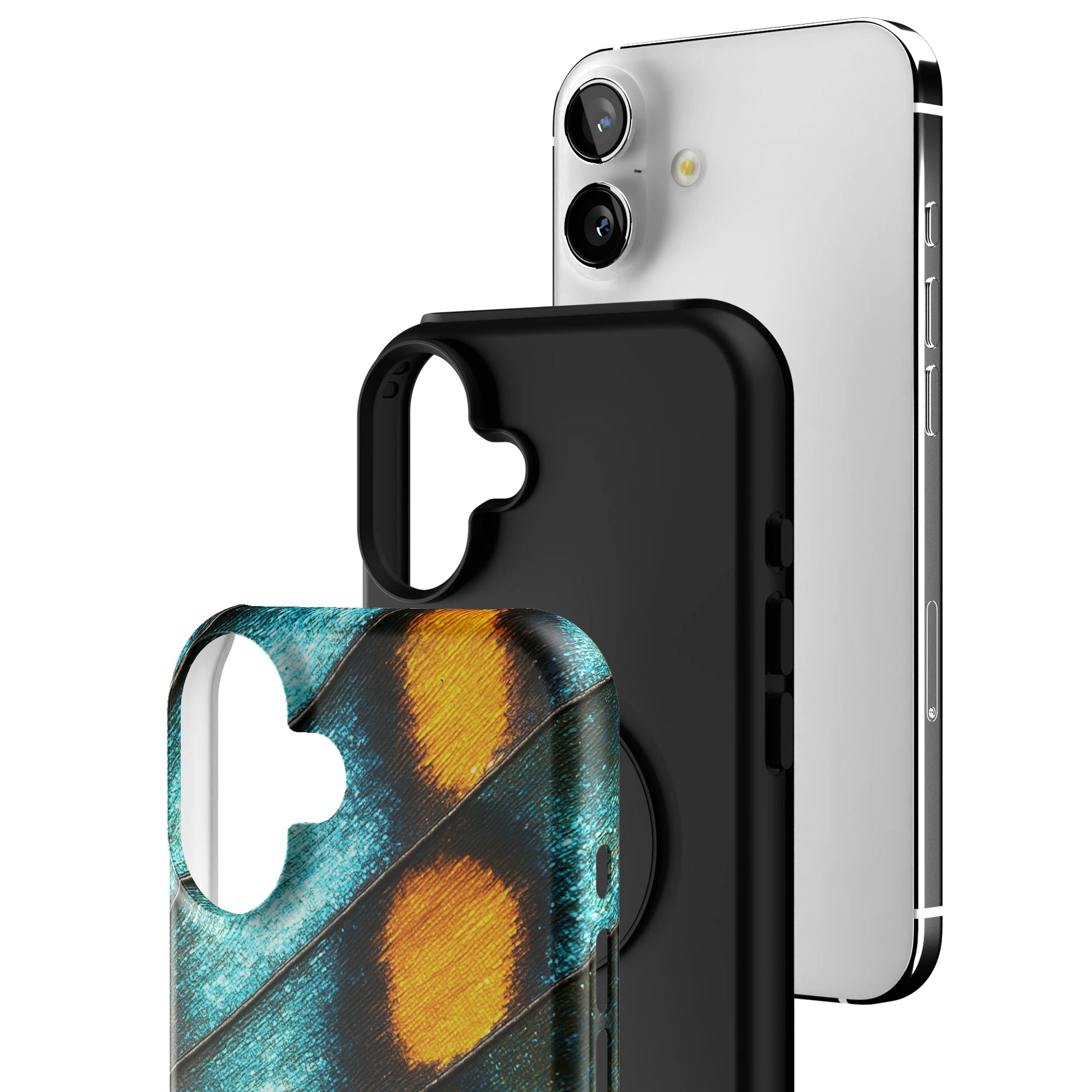 Teal Flicker iPhone Case gallery - Iphone_16_Mini_Air_Plus_3