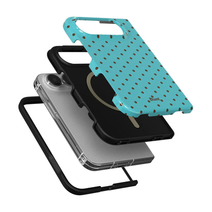 teal-polka-iphone-case iPhone 18 Duo case, view 6