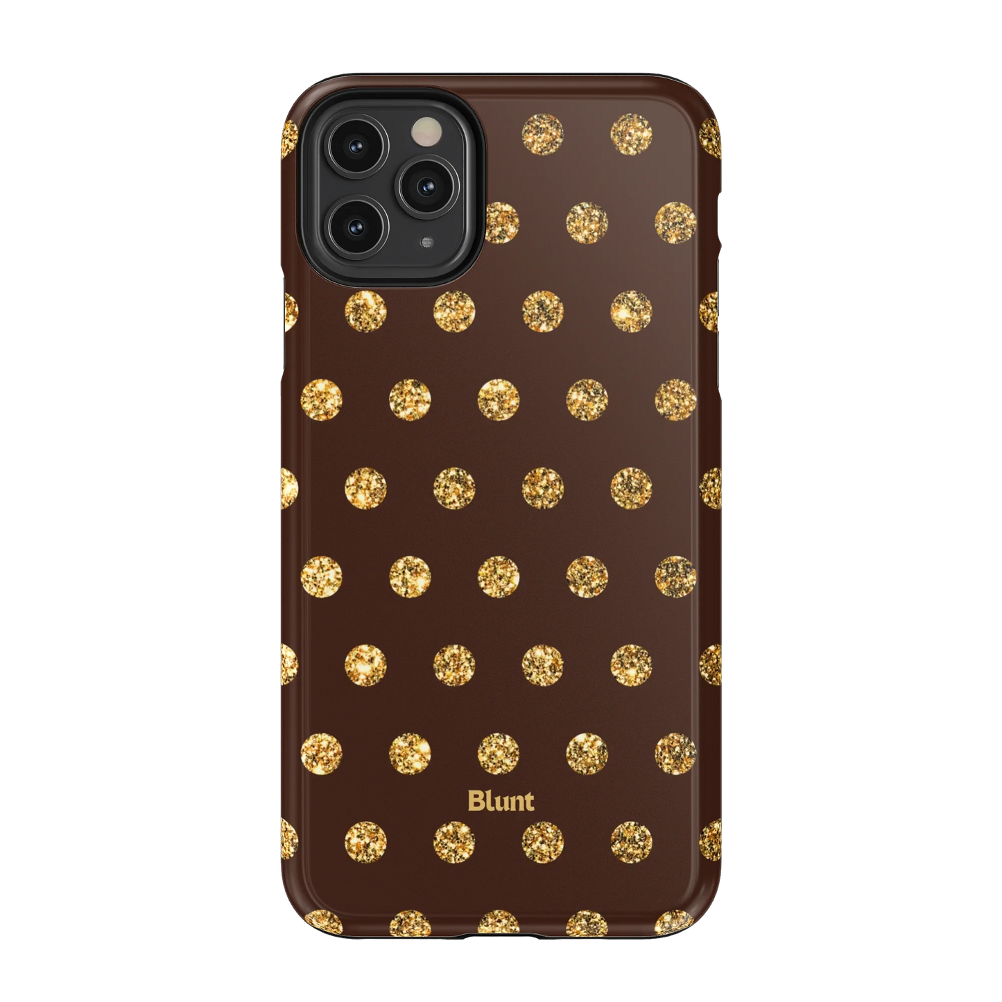 Gold Polka iPhone Case