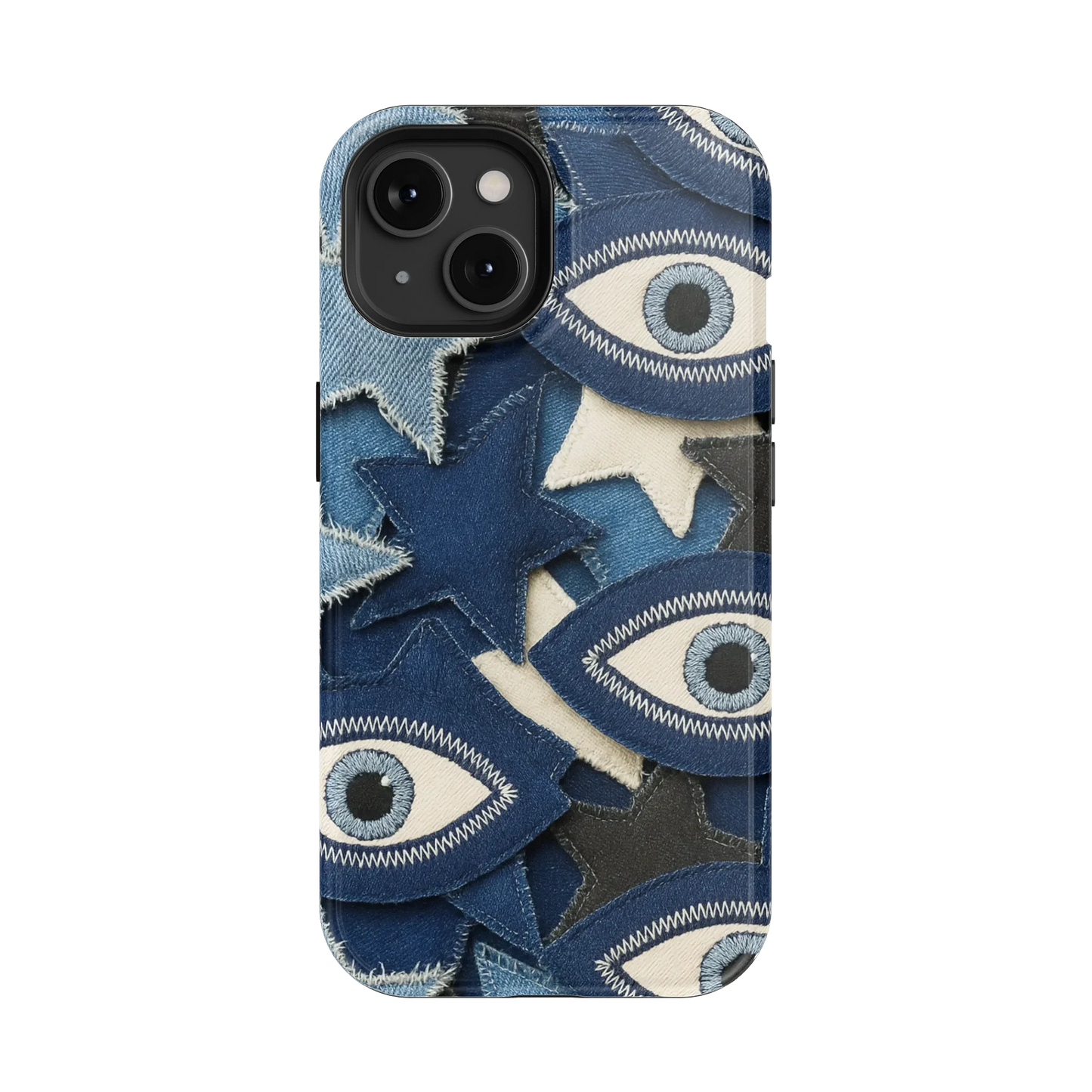 Evil Eye Denim iPhone Case