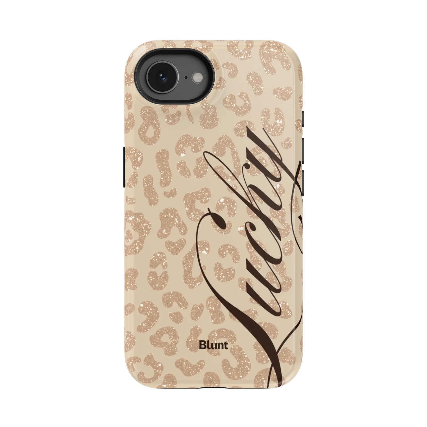 Cream Cheetah Lucky iPhone Case