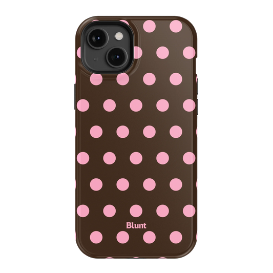 Chocolate Polka iPhone Case