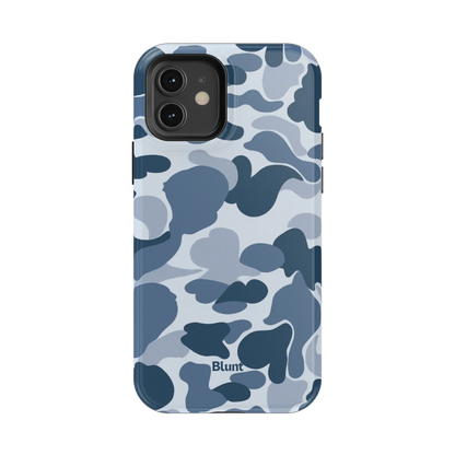 Bluish Camo iPhone Case