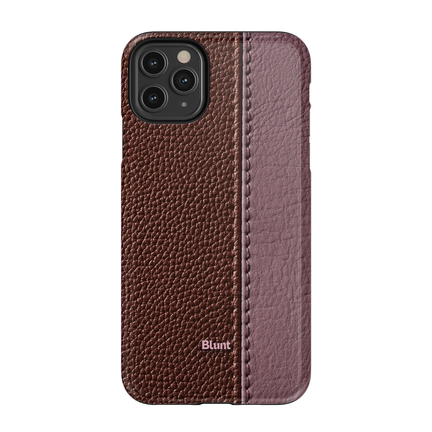 Maroon Grain iPhone Case