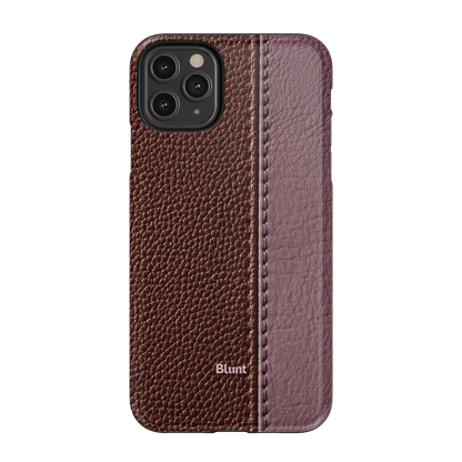 Maroon Grain iPhone Case