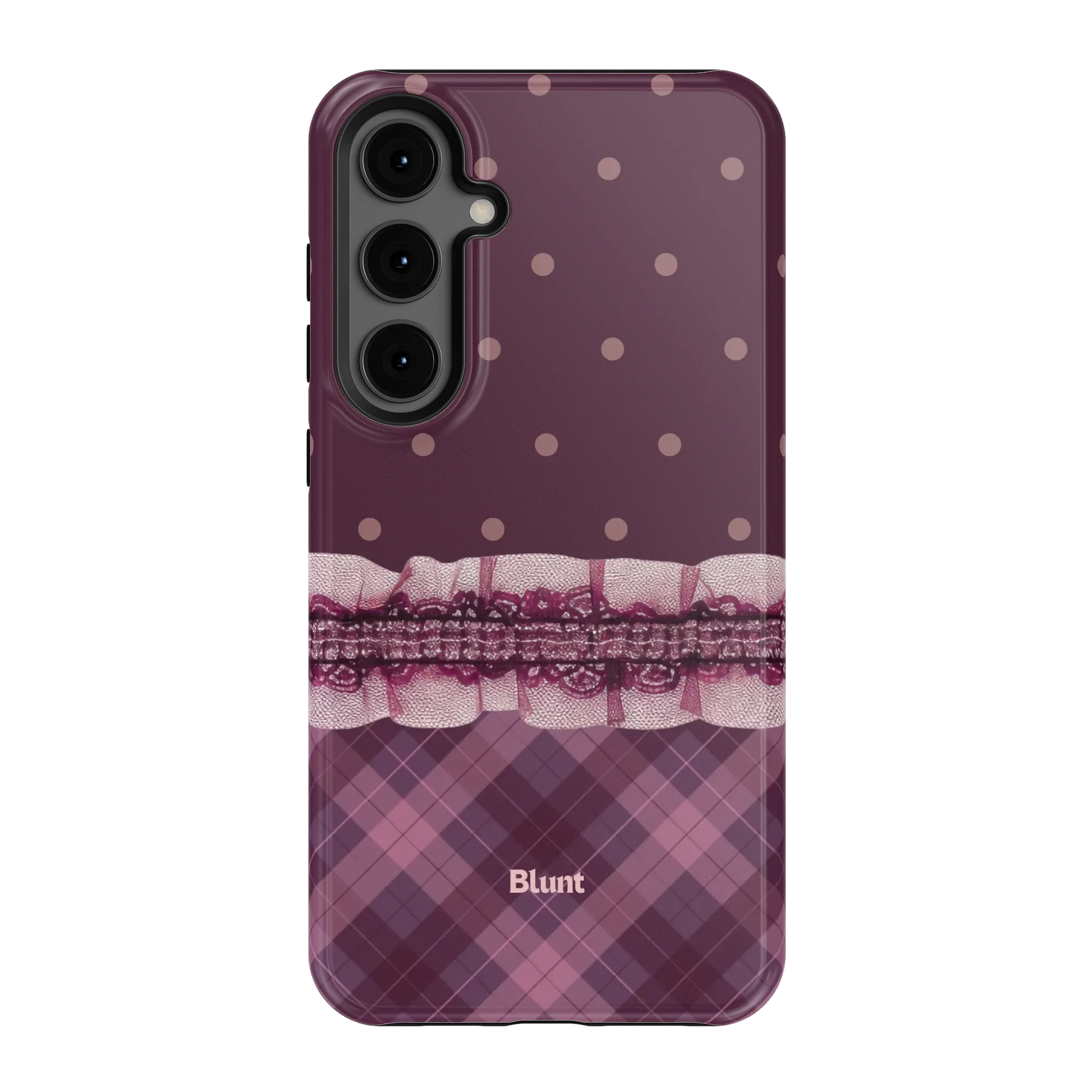 Lilac-Lattice-samsung-case-S24 Plus-1