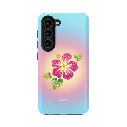 Hibiscus-Glow-samsung-case-Galaxy S23-1