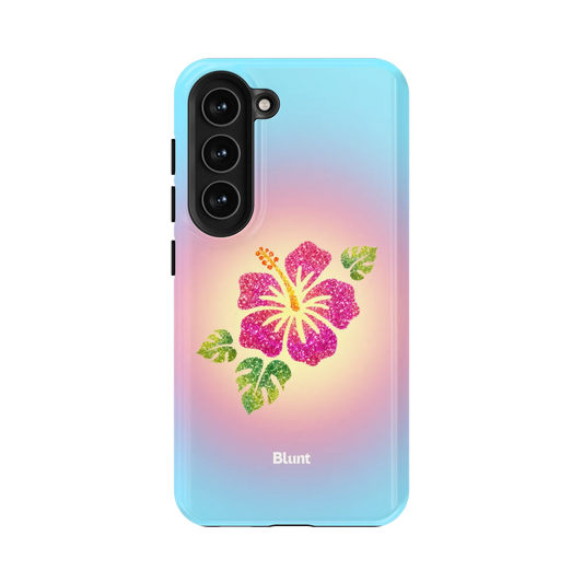 Hibiscus-Glow-samsung-case-Galaxy S23-1