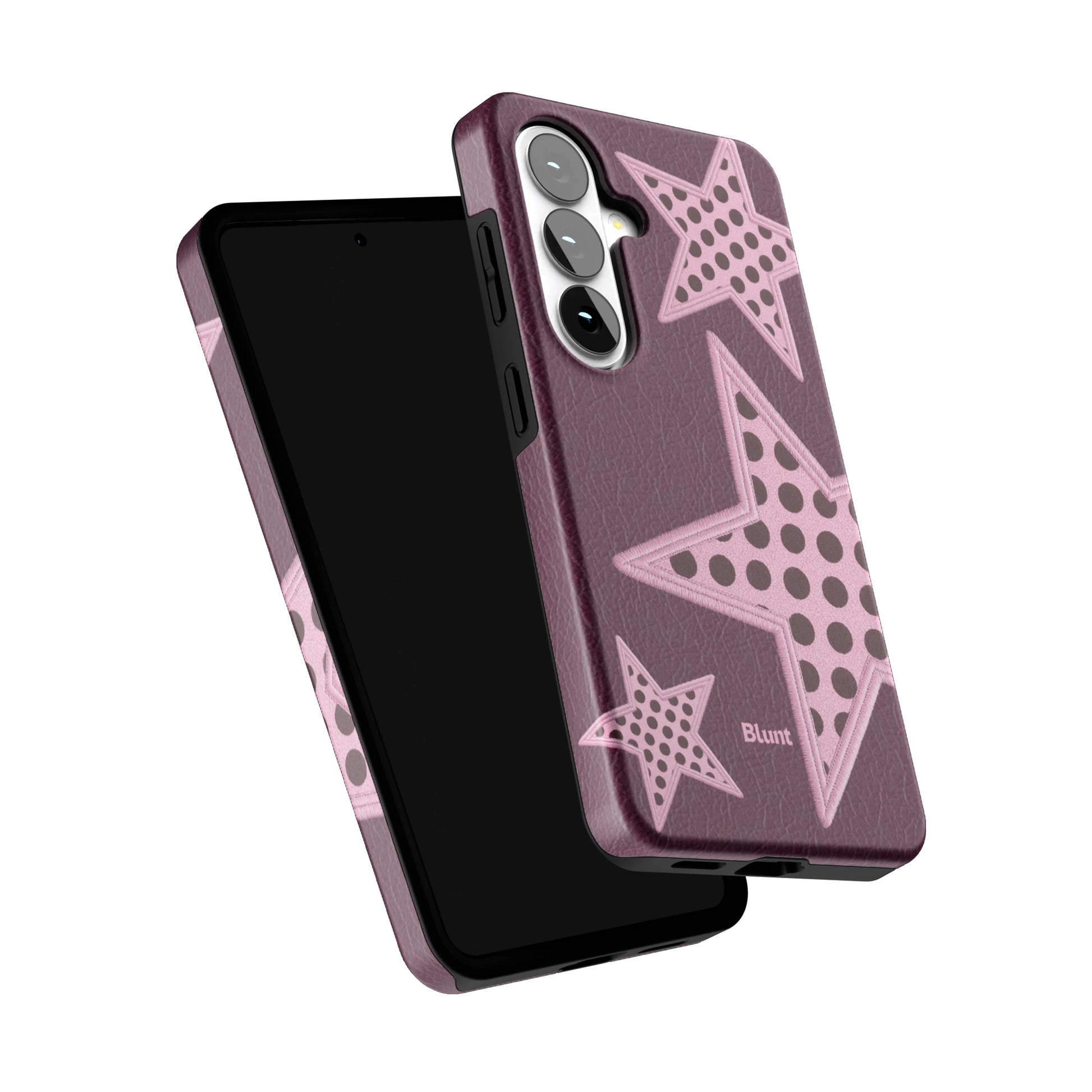Plum-Polka-Star-samsung-case-Galaxy S26-5