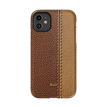 Two-Tone Walnut iPhone Case