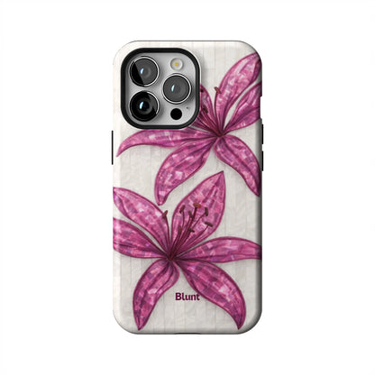 Purple-Floral-Luster-iphone-case-iPhone 13 Pro-1