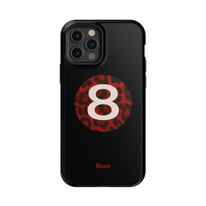 Red Cheetah Magic 8 iPhone Case