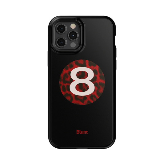Red Cheetah Magic 8 iPhone Case