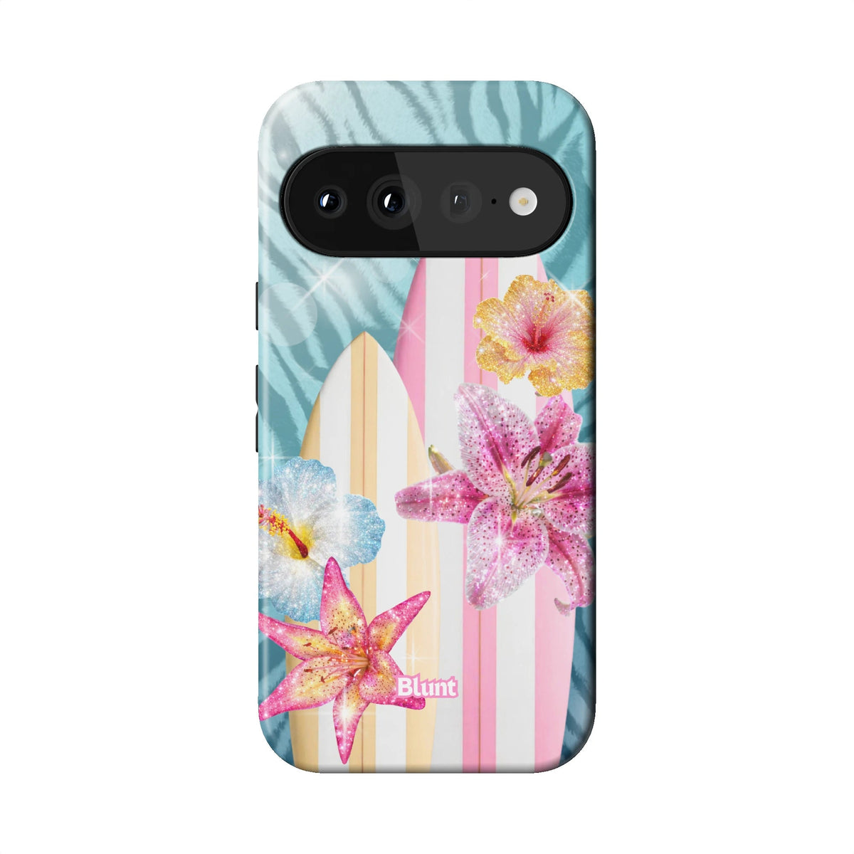 Tidal Teal Pixel Case - Blunt Cases