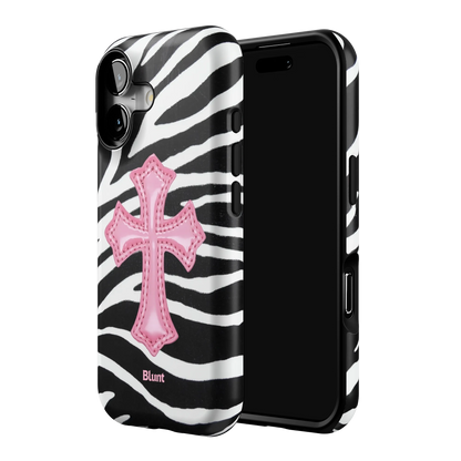 Zebra Halo iPhone Case