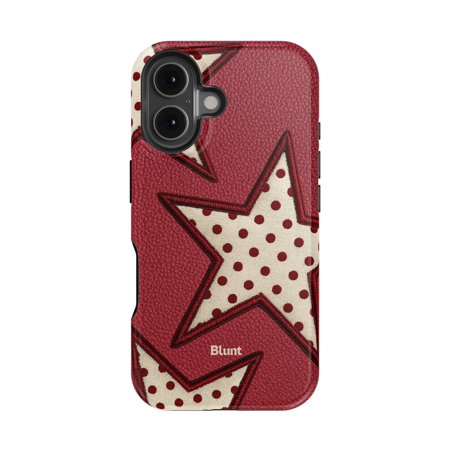 Cherry Polka Star iPhone Case