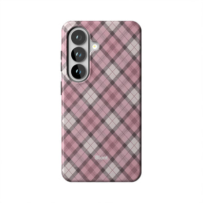 Pink Plaid Samsung Case