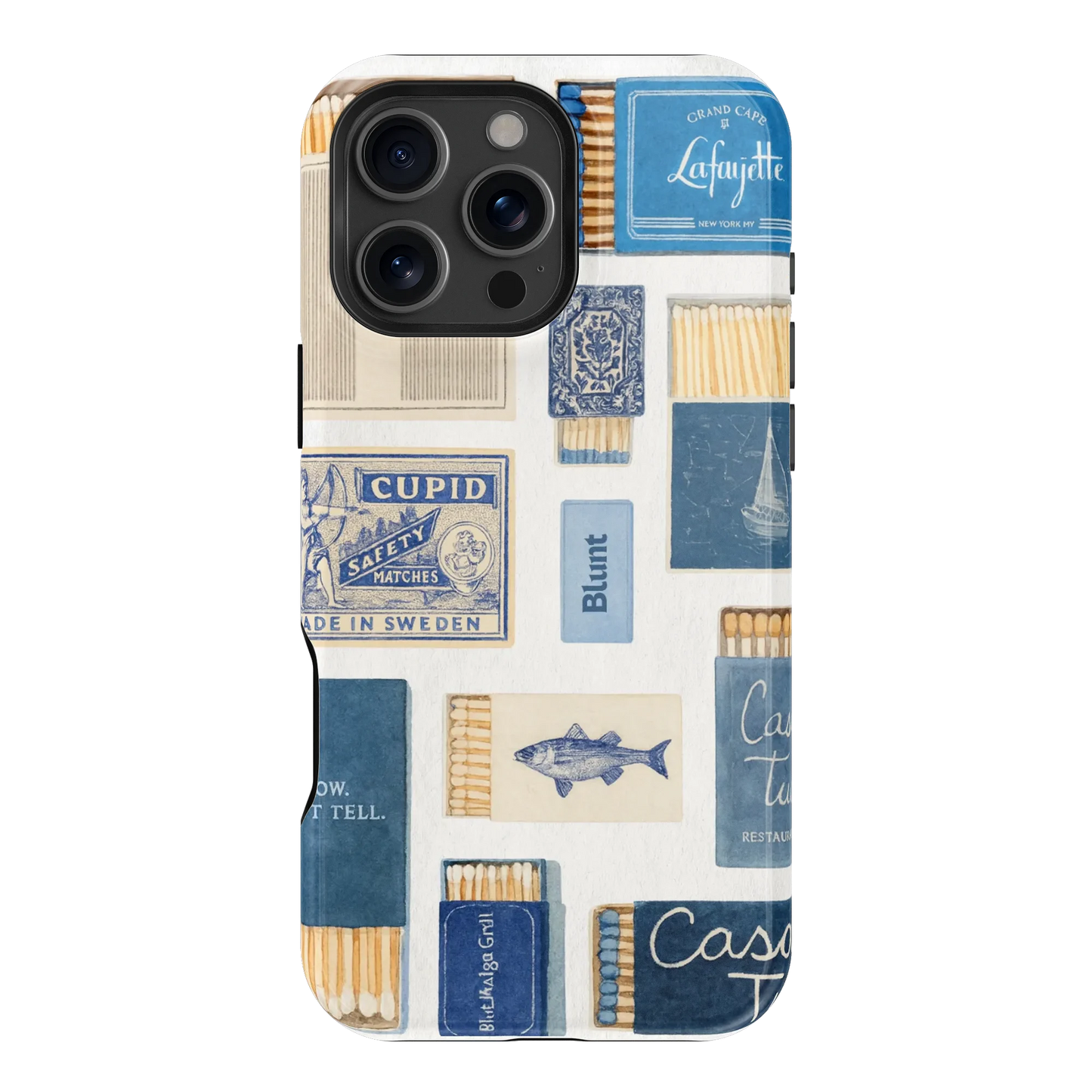 Teal flame iPhone Case