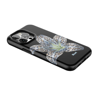 Blue-Leopard-Bloom-iphone-case-iPhone 13 Pro-2