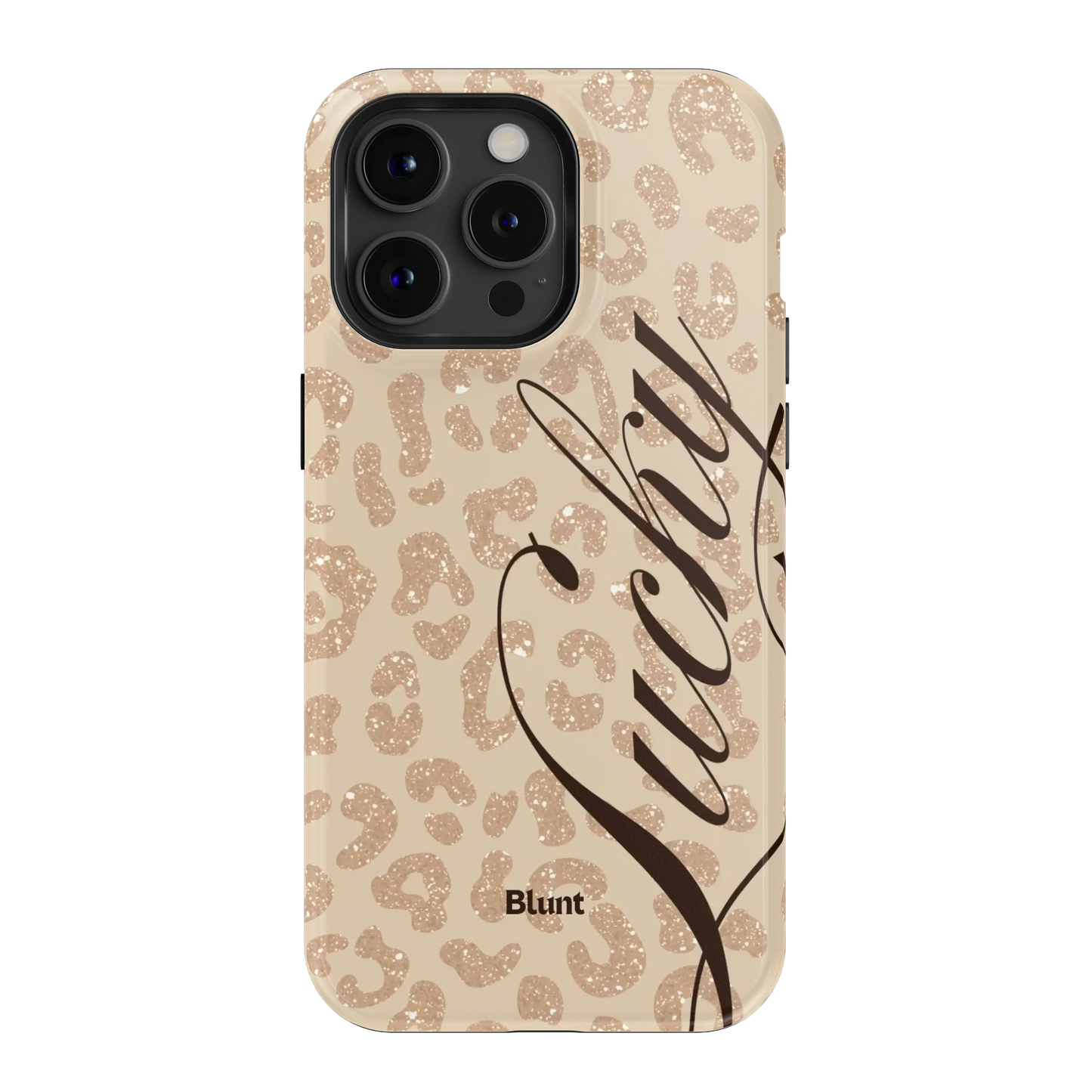 Cream Cheetah Lucky iPhone Case