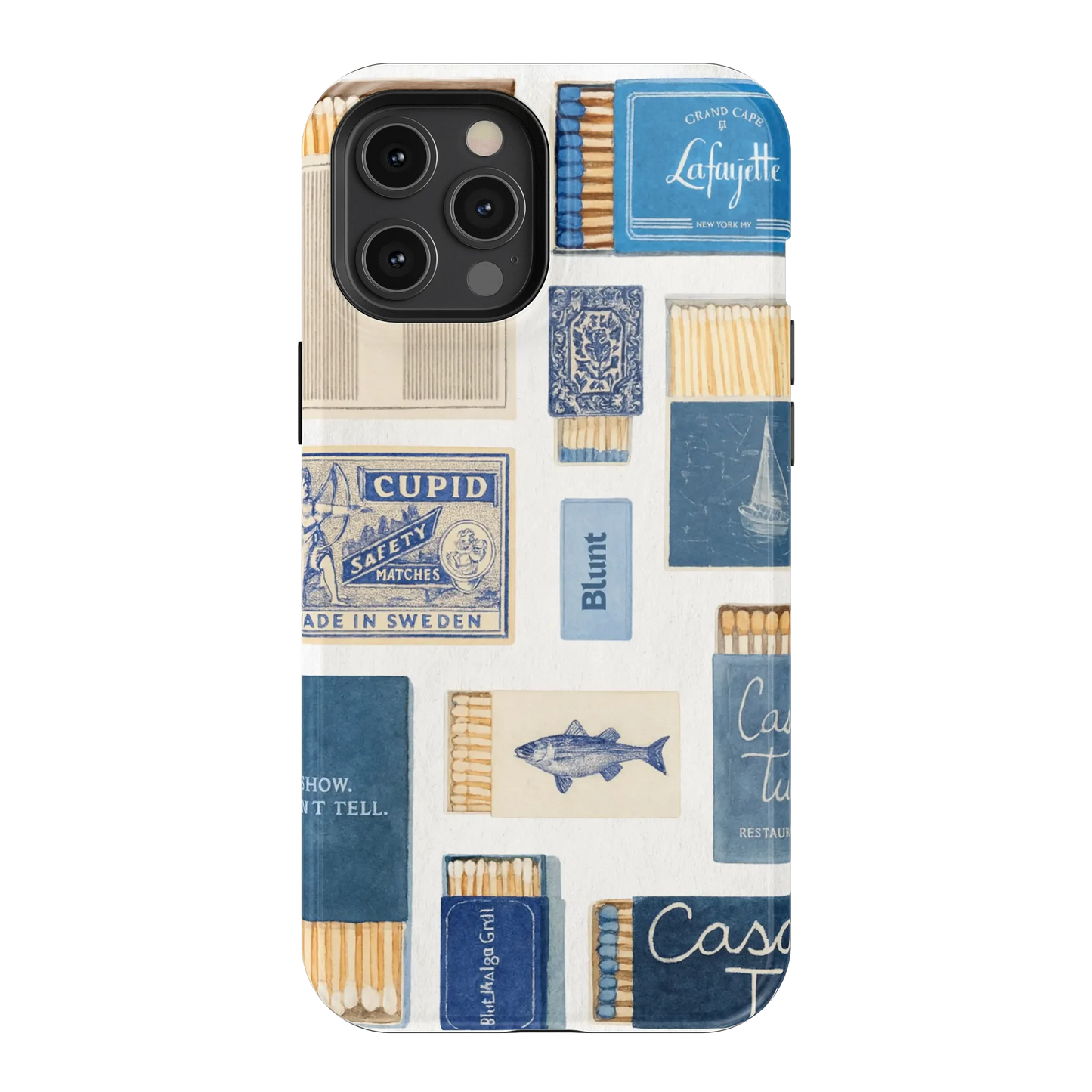 Teal flame iPhone Case