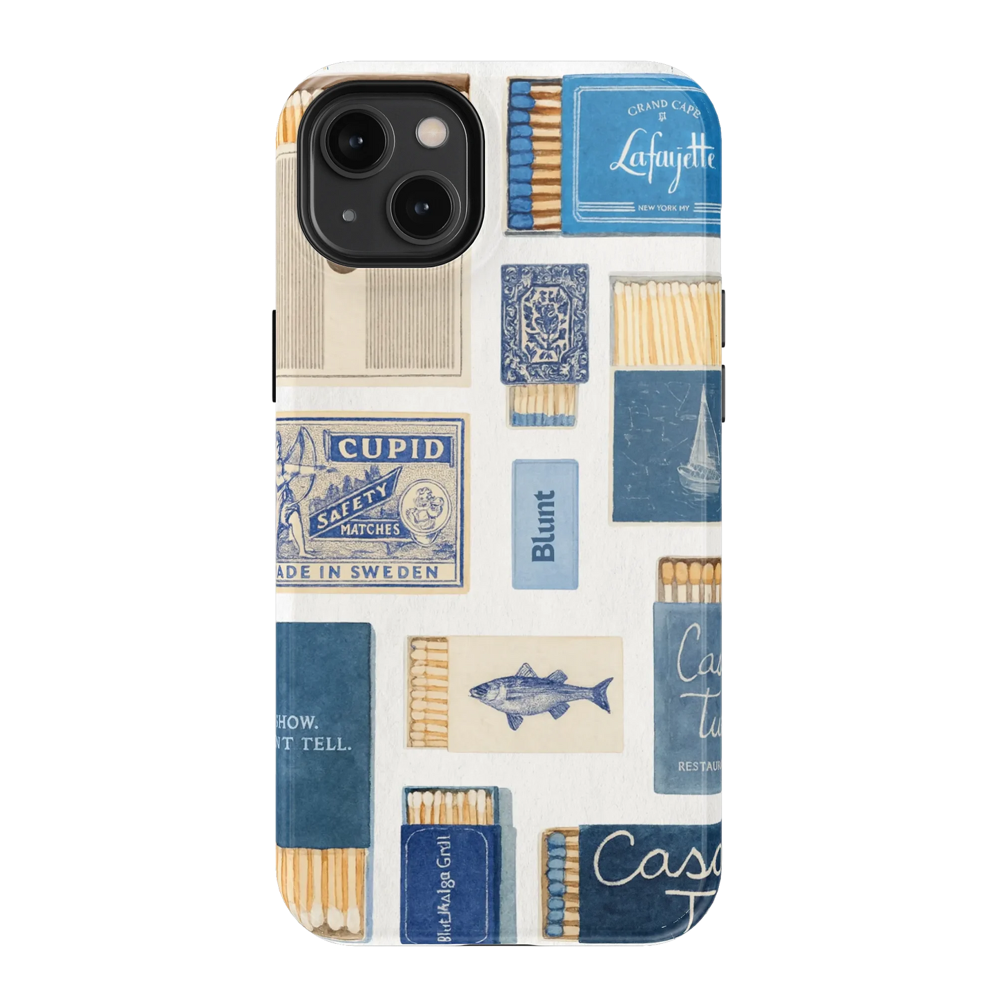 Teal flame iPhone Case
