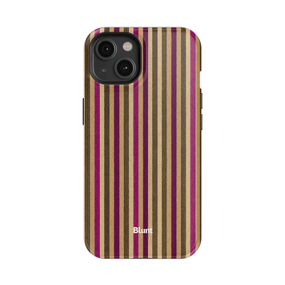 Pecan Stripe iPhone Case
