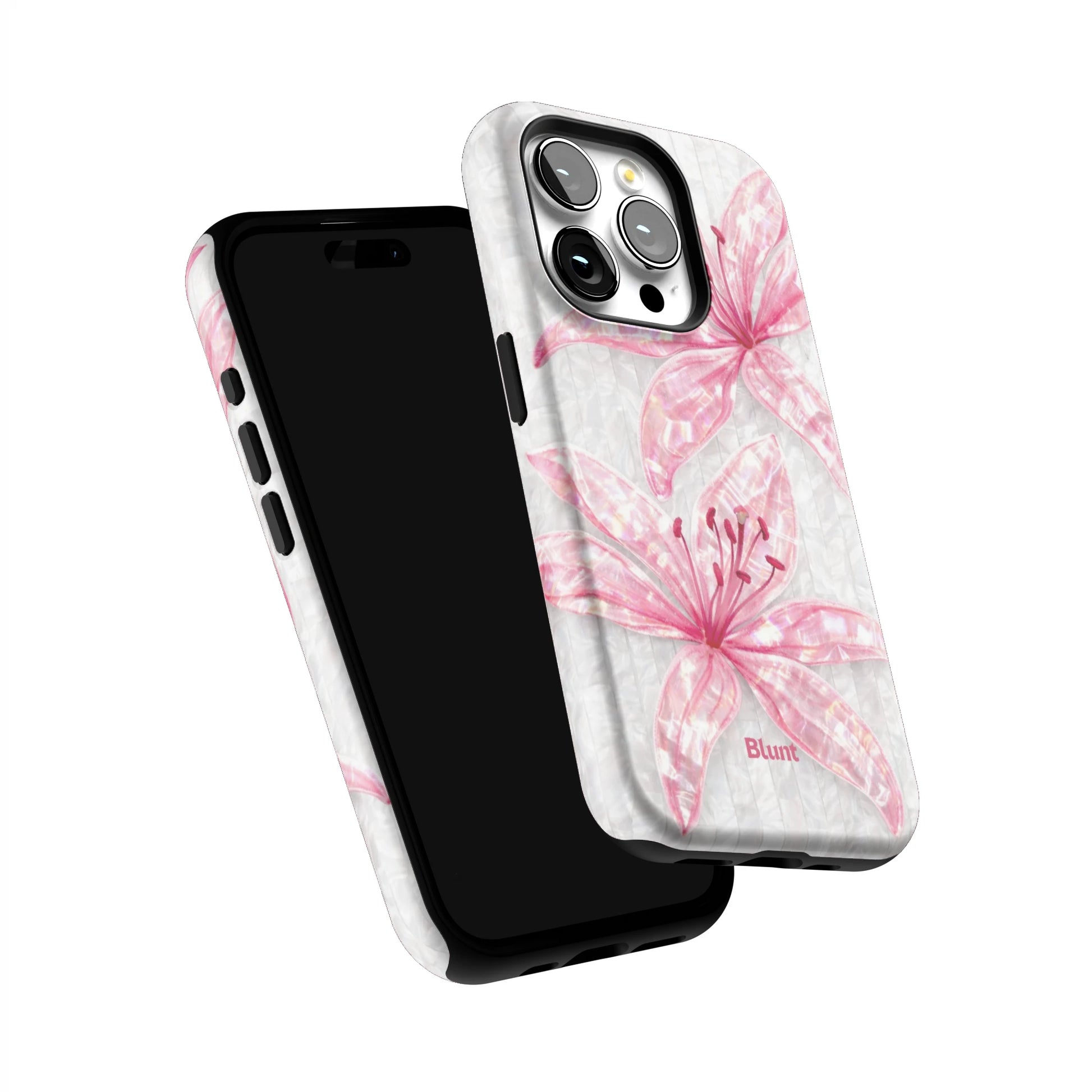 Pink-Floral-Luster-iphone-case-iPhone 15 Pro-5