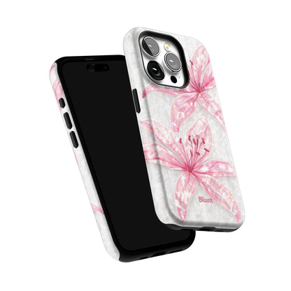 Pink-Floral-Luster-iphone-case-iPhone 15 Pro-5