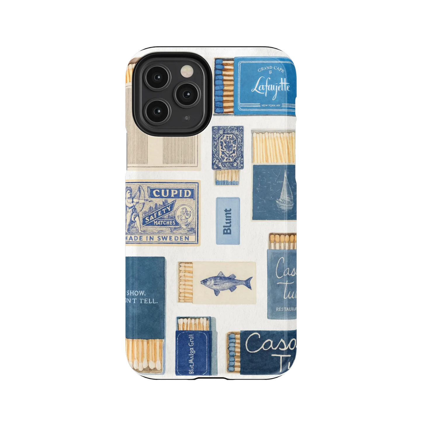 Teal flame iPhone Case