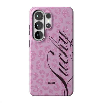 Pink Cheetah Lucky Samsung Case