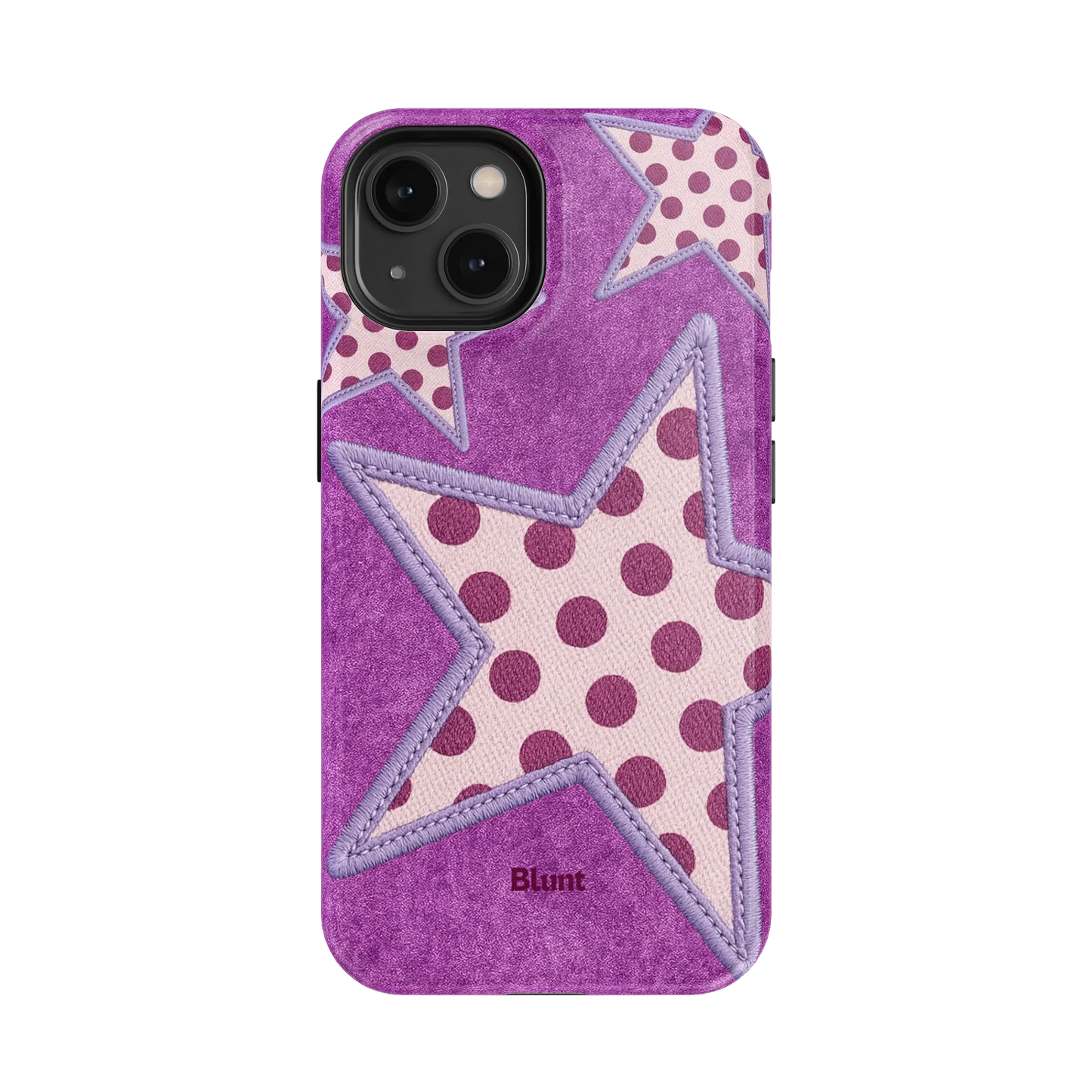 Lilac Crush Polka Star iPhone Case