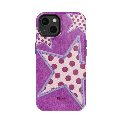 Lilac Crush Polka Star iPhone Case