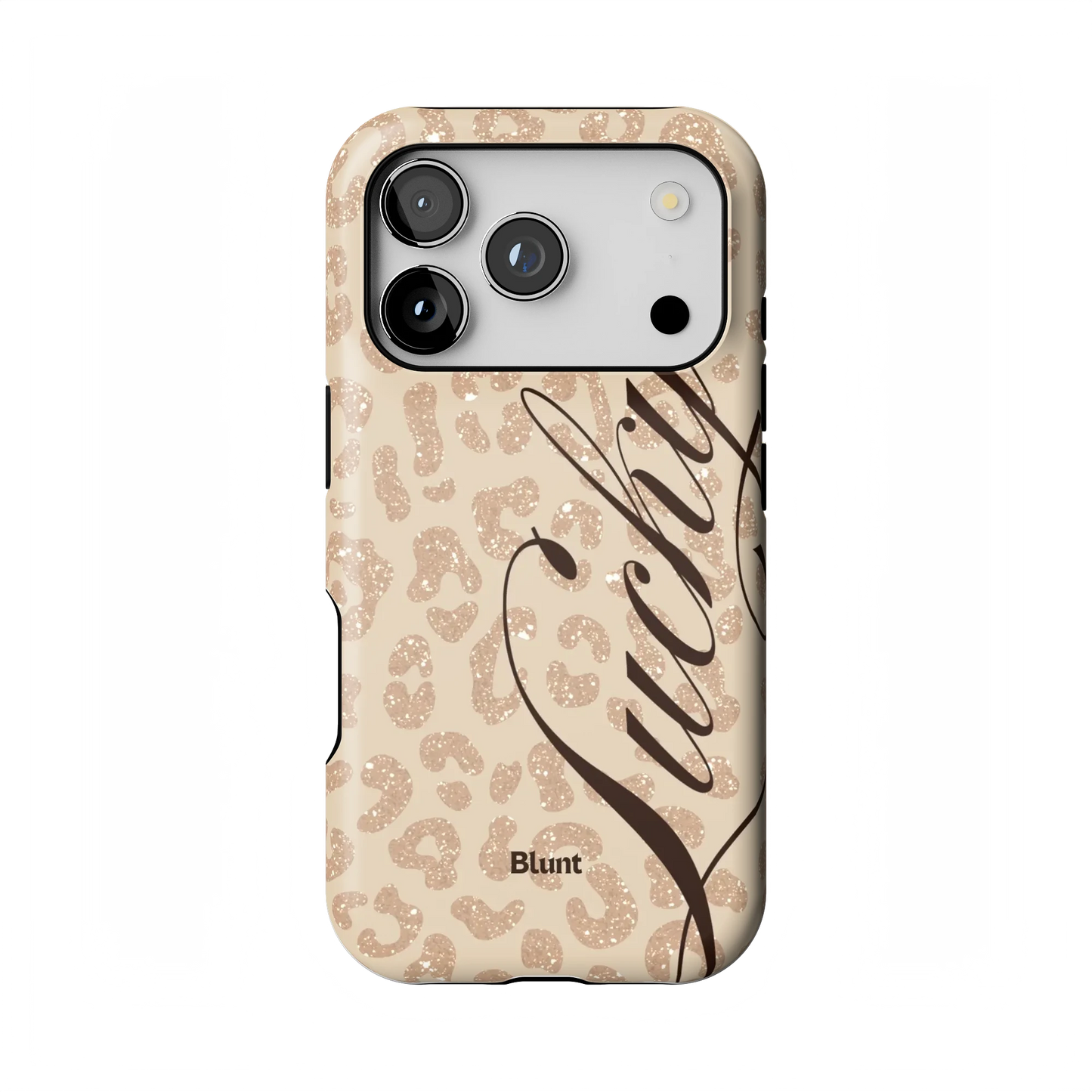 Cream Cheetah Lucky iPhone Case