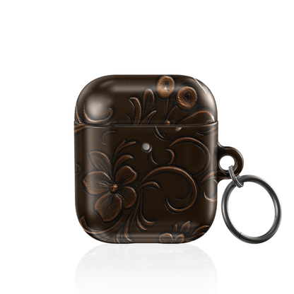 Tooled Leather AirPod Case - Blunt Cases