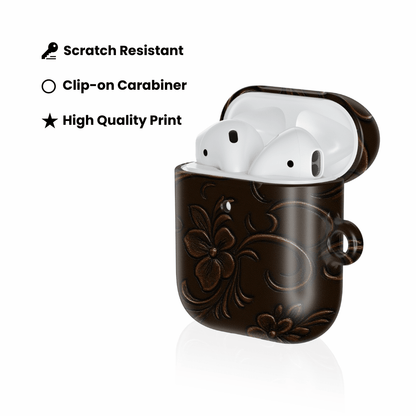 Tooled Leather AirPod Case - Blunt Cases