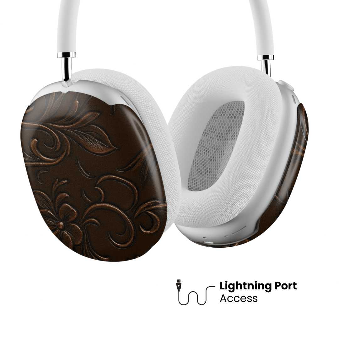 Tooled Leather AirPod Max Case - Blunt Cases
