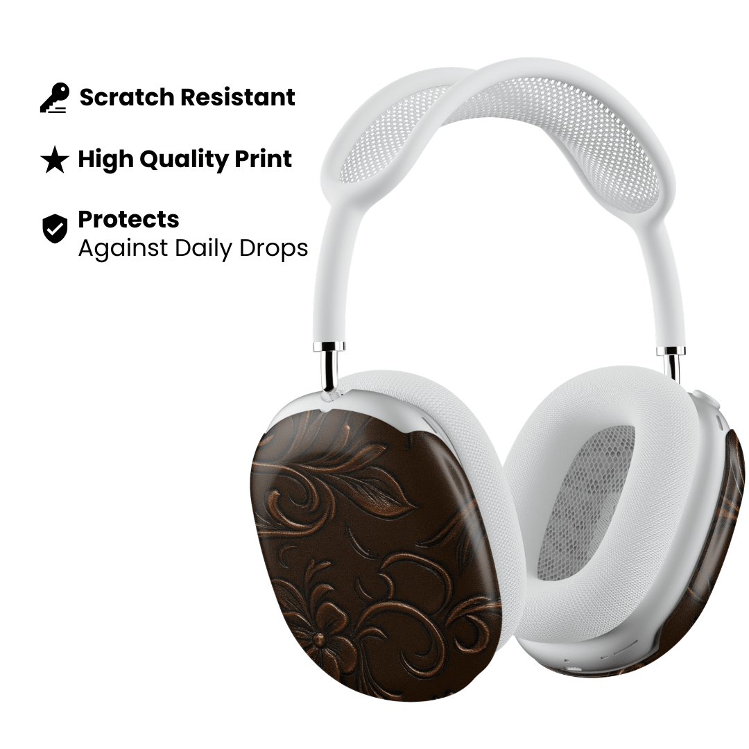 Tooled Leather AirPod Max Case - Blunt Cases