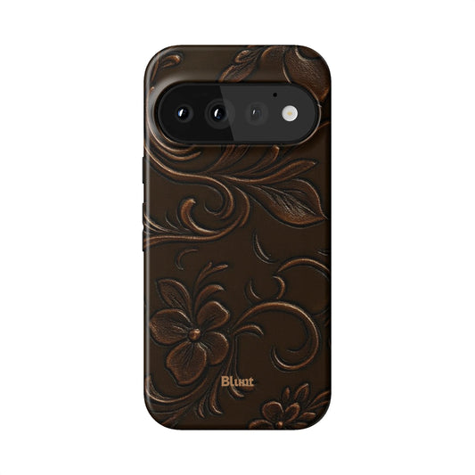 Tooled Leather Pixel Case - Blunt Cases