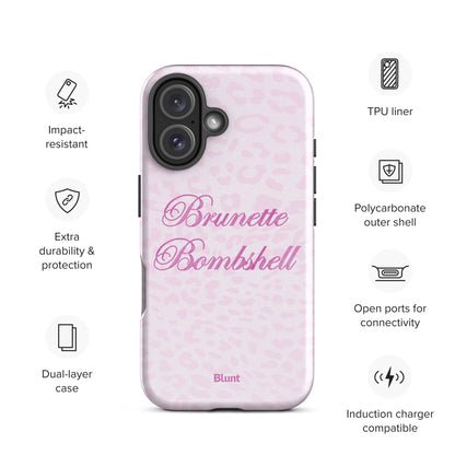 Brunette Bombshell iPhone Case