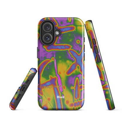 Neon Terrain iPhone Case