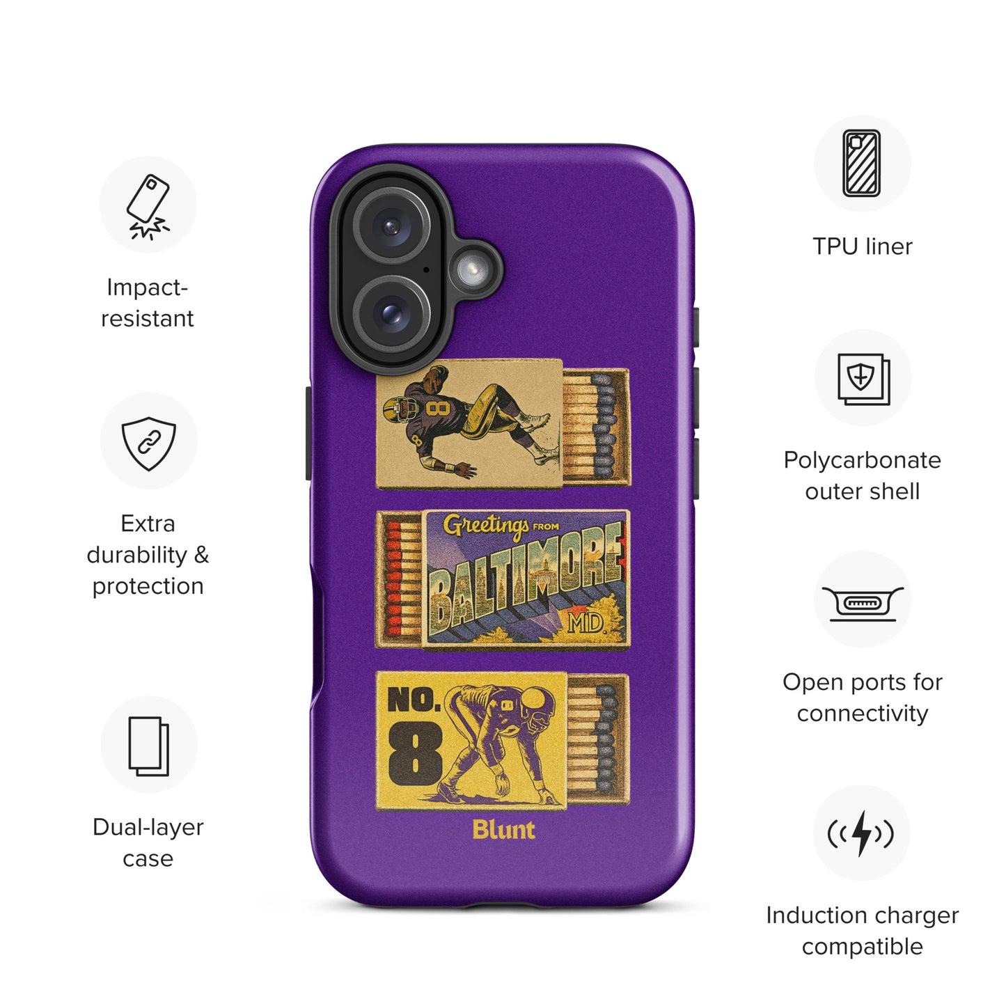 B'More Football iPhone Case