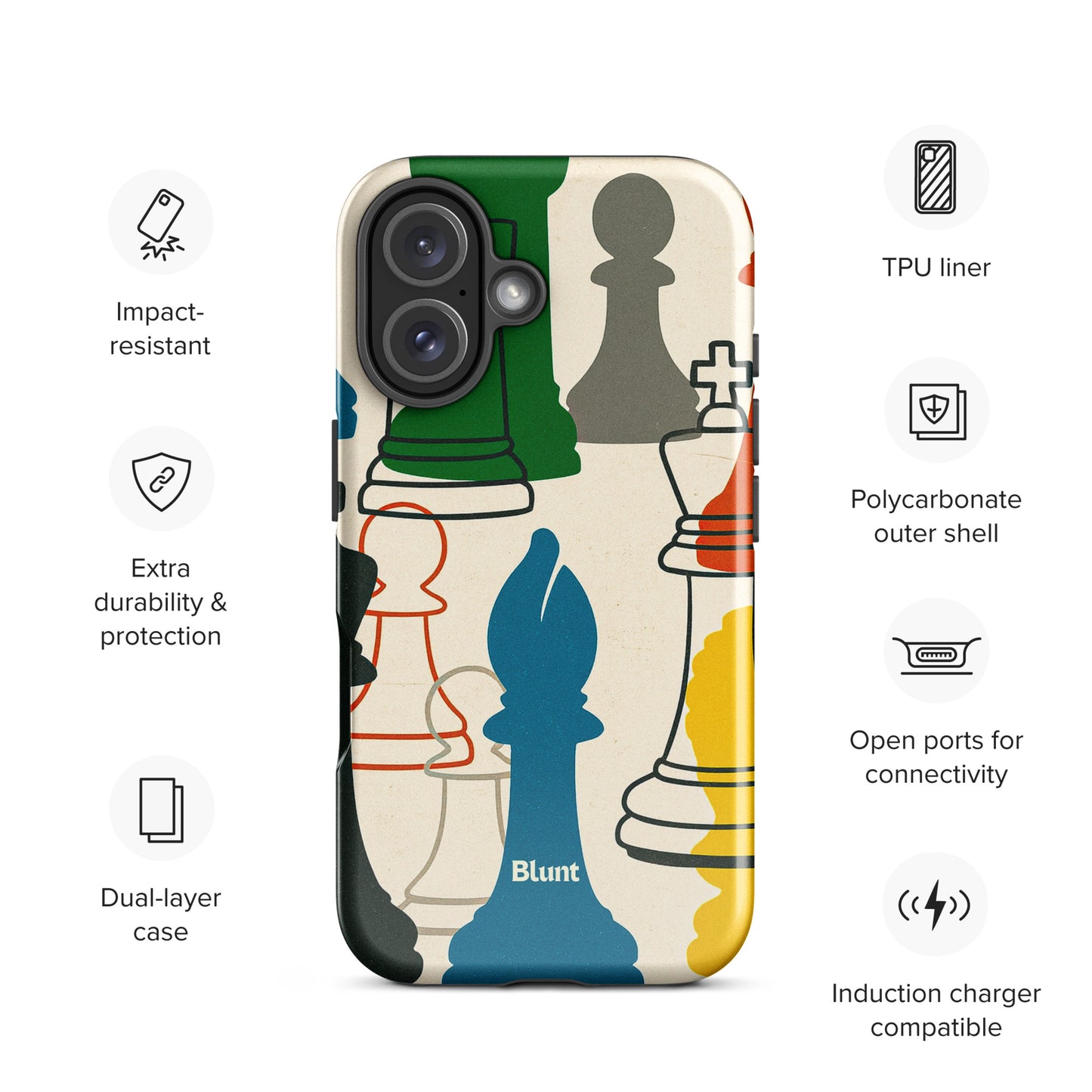 Checkmate Lines iPhone Case