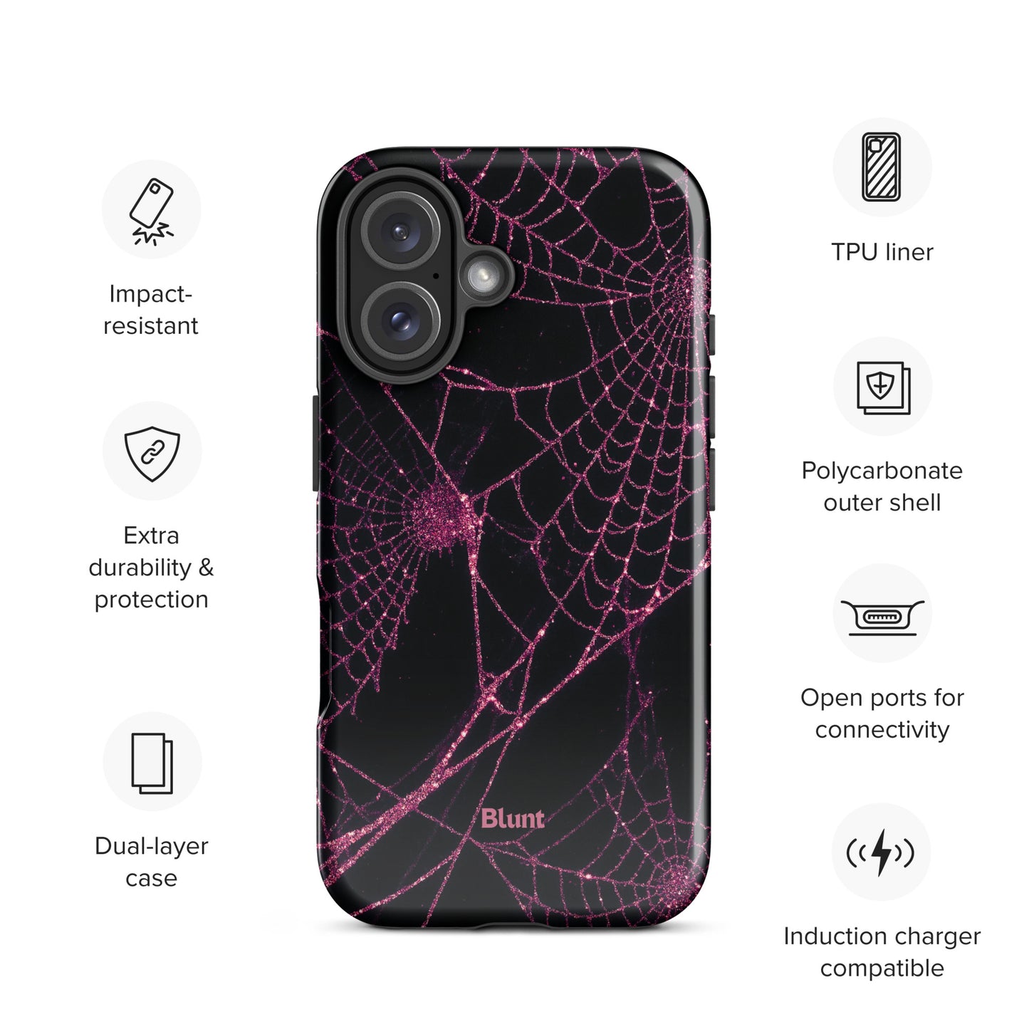 Pink Web iPhone Case