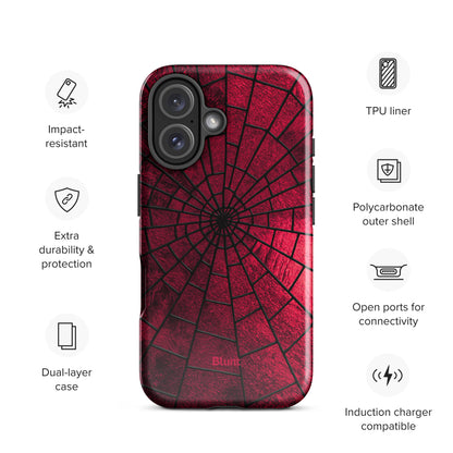 Crimson Web iPhone Case