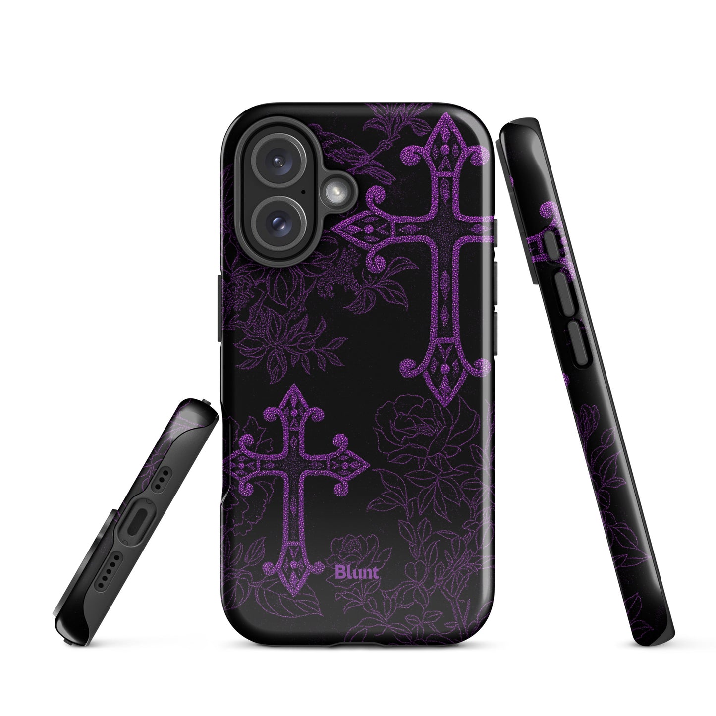 Purple Cross iPhone Case