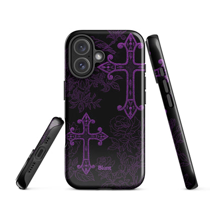 Purple Cross iPhone Case