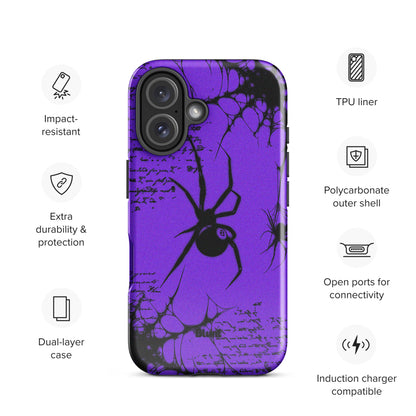Violet Script iPhone Case